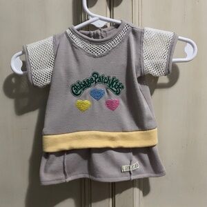 Vintage Cabbage Patch Kids Doll Tri Heart Dress Rare